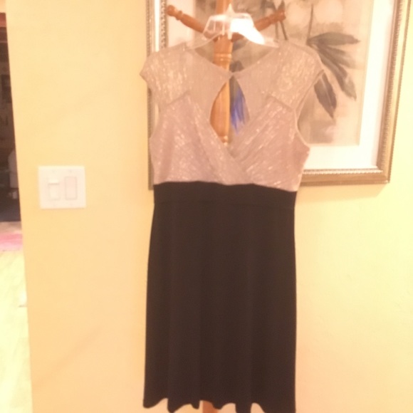 Gorgeous Gold & Black Dress - Picture 2 of 7